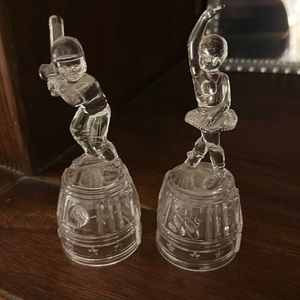 Vintage Princess House Baseball player & Ballerina